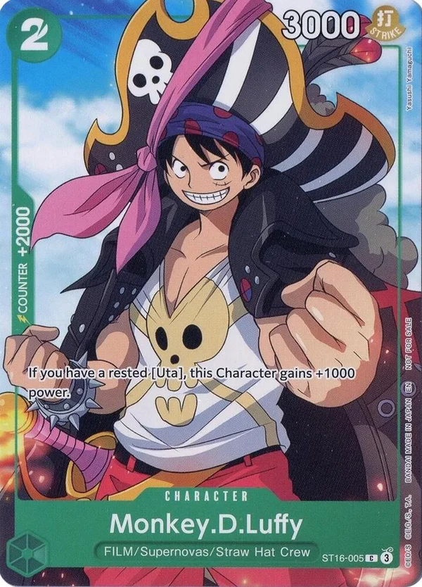 Monkey.D.Luffy, One Piece Promotion Cards ST16-005