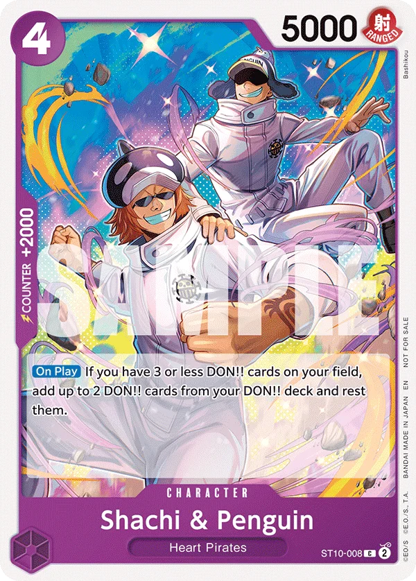 Shachi & Penguin, One Piece Promotion Cards ST10-008