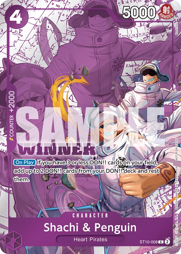 Shachi & Penguin, One Piece Promotion Cards ST10-008