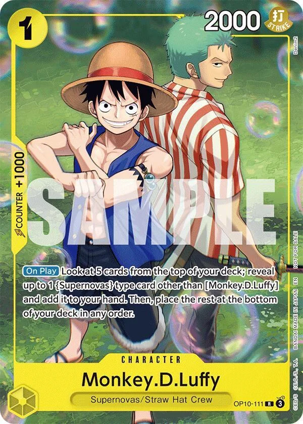 Monkey.D.Luffy, One Piece Promotion Cards OP10-111