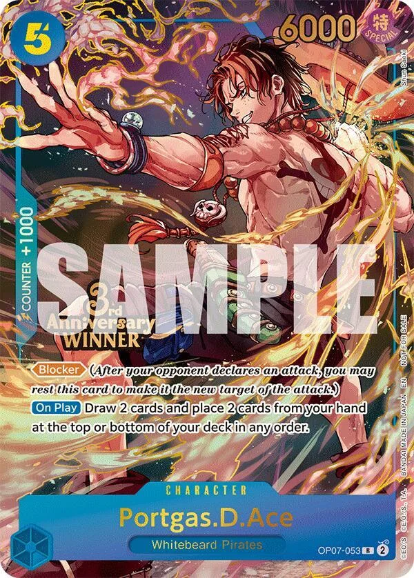 Portgas.D.Ace, One Piece Promotion Cards OP07-053