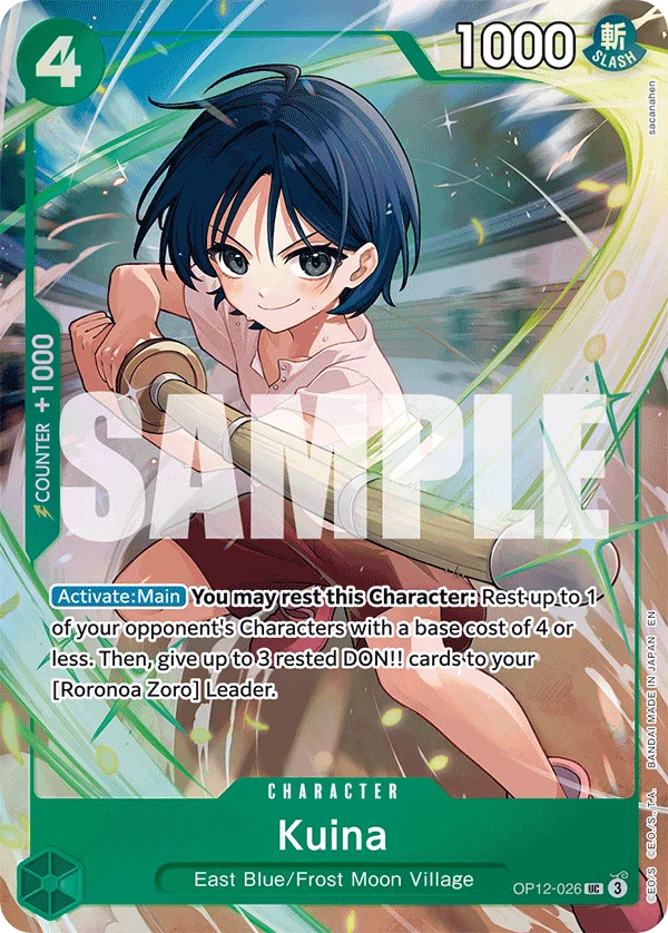 Kuina, One Piece Promotion Cards OP12-026