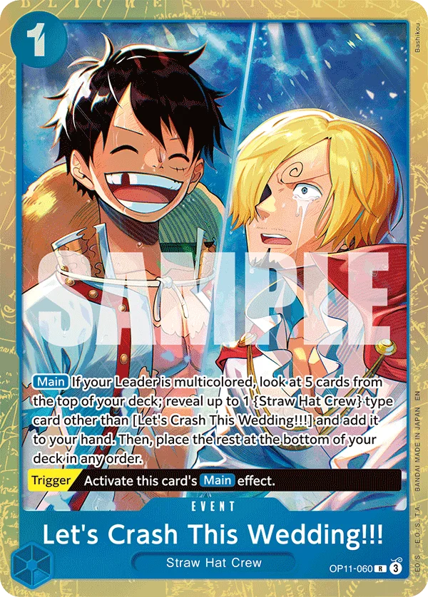 Let's Crash This Wedding!!!, One Piece Promotion Cards OP11-060