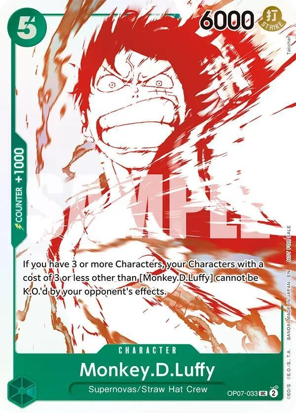 Monkey.D.Luffy, One Piece Promotion Cards OP07-033
