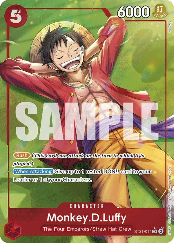 Monkey.D.Luffy, One Piece Promotion Cards ST21-014