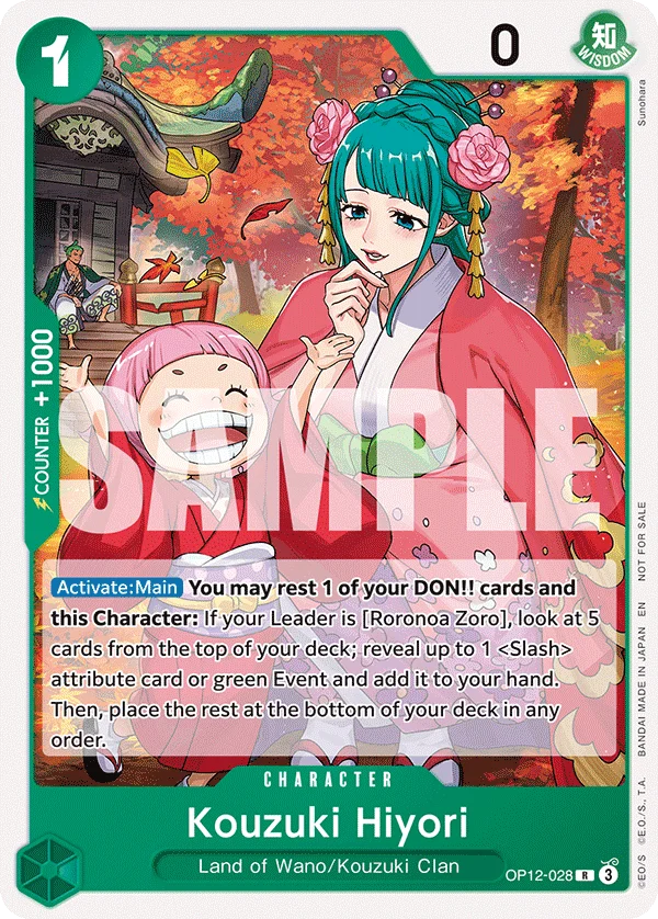 Kouzuki Hiyori, One Piece Promotion Cards OP12-028