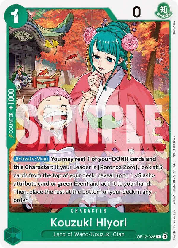 Kouzuki Hiyori, One Piece Promotion Cards OP12-028