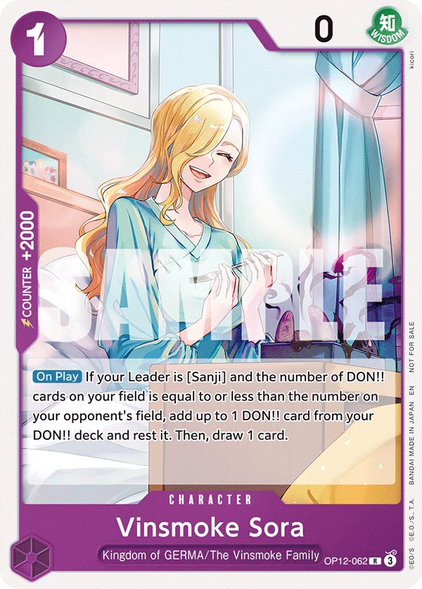 Vinsmoke Sora, One Piece Promotion Cards OP12-062