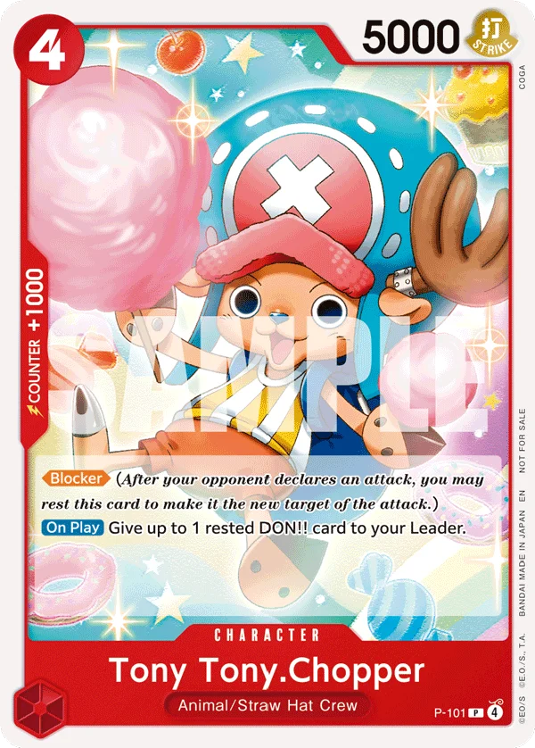 Tony Tony.Chopper, One Piece Promotion Cards P-101