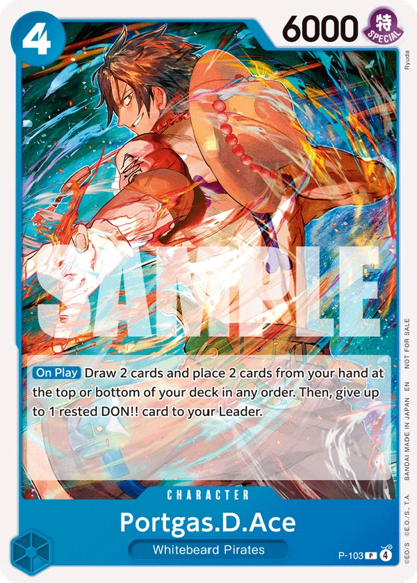 Portgas.D.Ace, One Piece Promotion Cards P-103