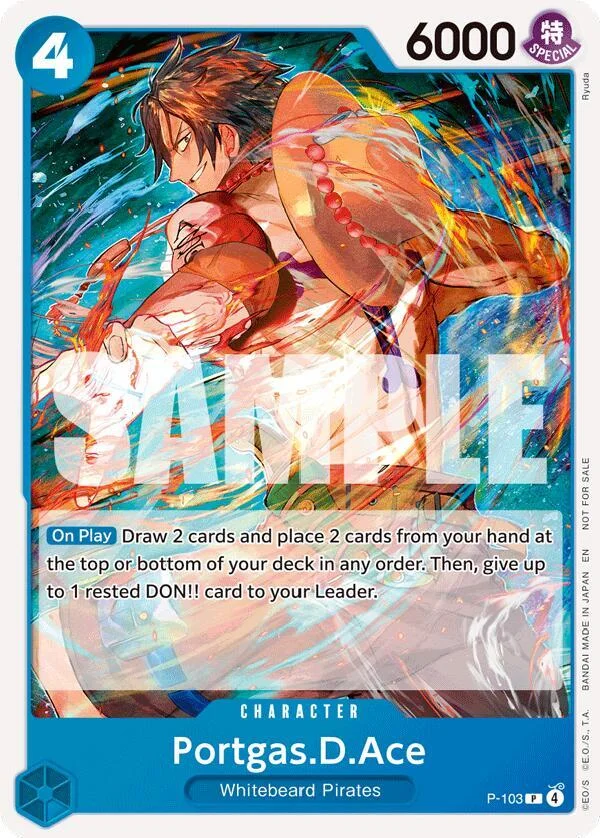 Portgas.D.Ace, One Piece Promotion Cards P-103