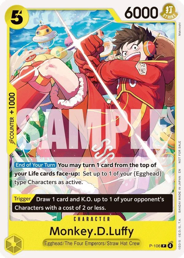 Monkey.D.Luffy, One Piece Promotion Cards P-106