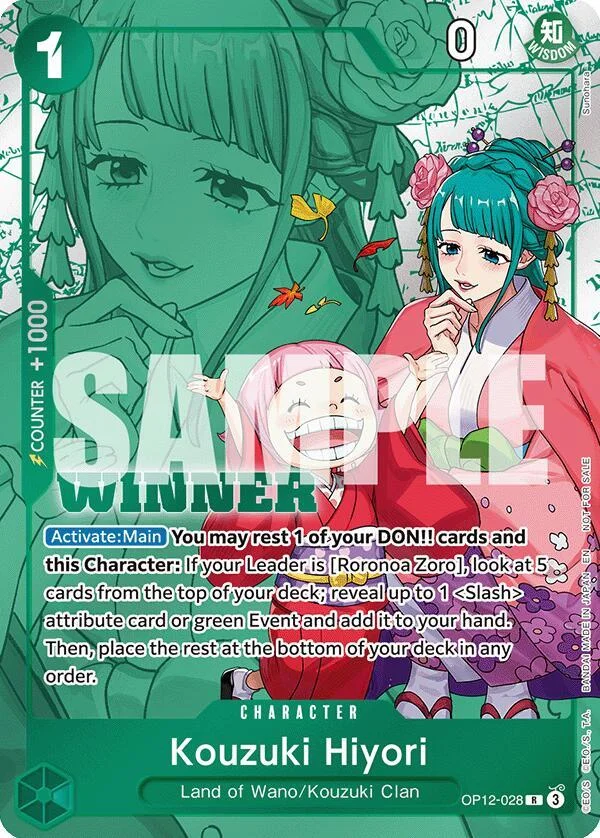 Kouzuki Hiyori, One Piece Promotion Cards OP12-028