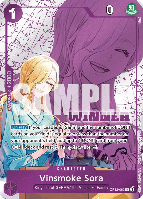 Vinsmoke Sora, One Piece Promotion Cards OP12-062