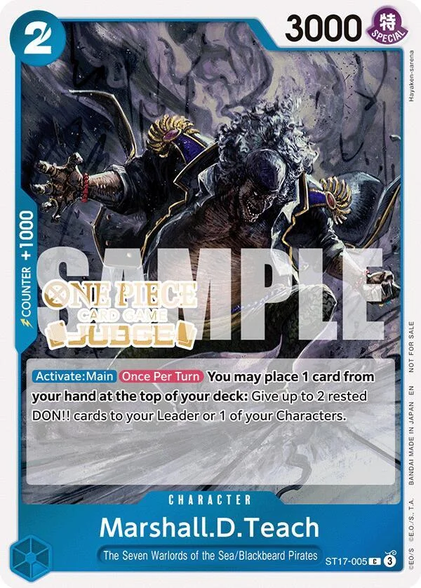 Marshall.D.Teach, One Piece Promotion Cards ST17-005