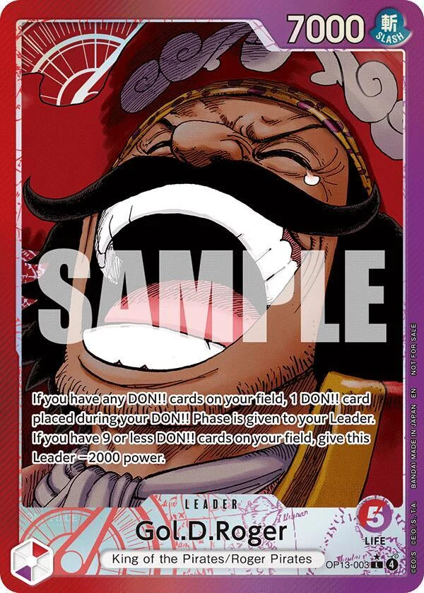Gol.D.Roger, One Piece Promotion Cards OP13-003