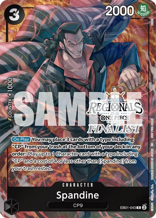 Spandine, One Piece Promotion Cards EB01-043