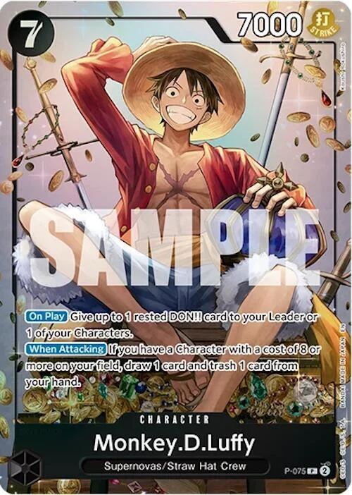 Monkey.D.Luffy, One Piece Promotion Cards P-075
