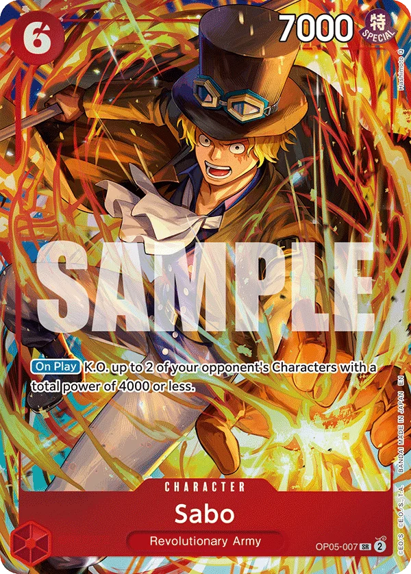 Sabo, One Piece Promotion Cards OP05-007