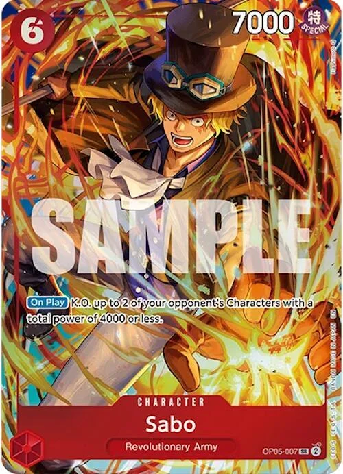 Sabo, One Piece Promotion Cards OP05-007