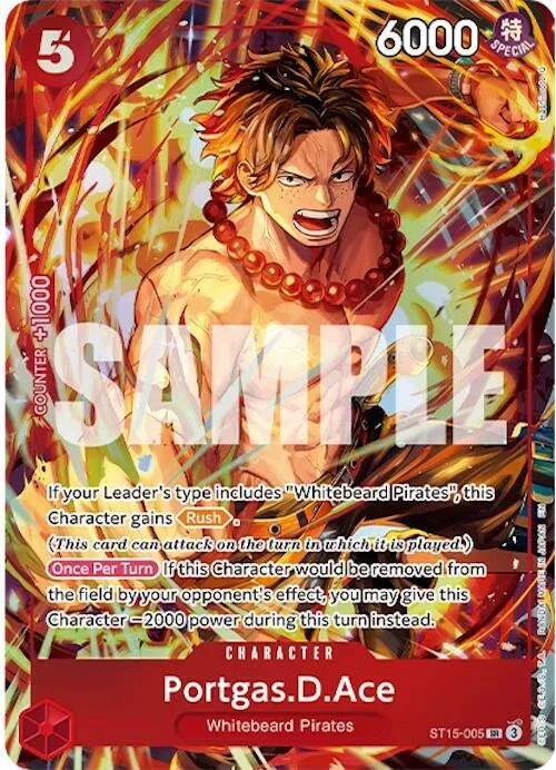 Portgas.D.Ace, One Piece Promotion Cards ST15-005