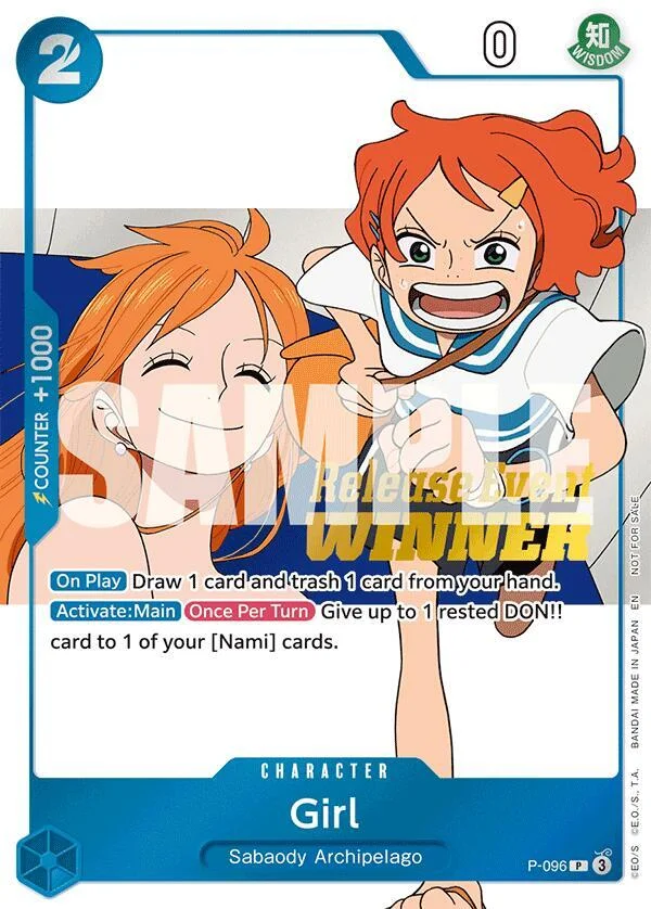 Girl, One Piece Promotion Cards P-096