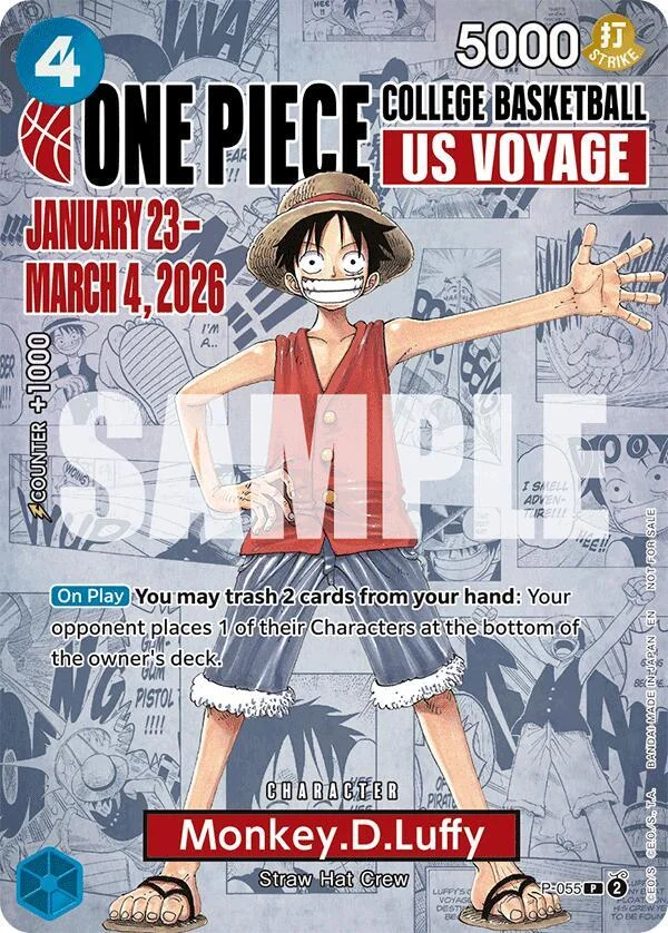 Monkey.D.Luffy, One Piece Promotion Cards P-055
