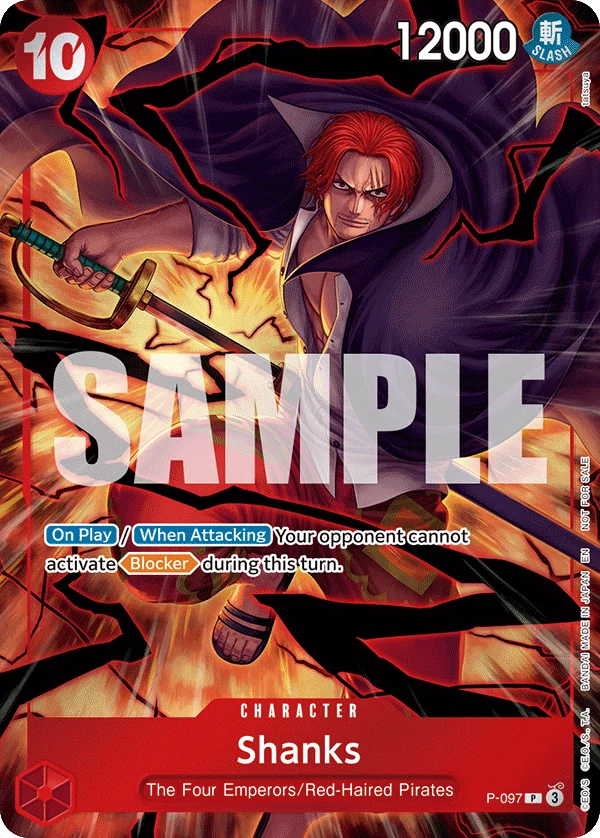 Shanks, One Piece Promotion Cards P-097