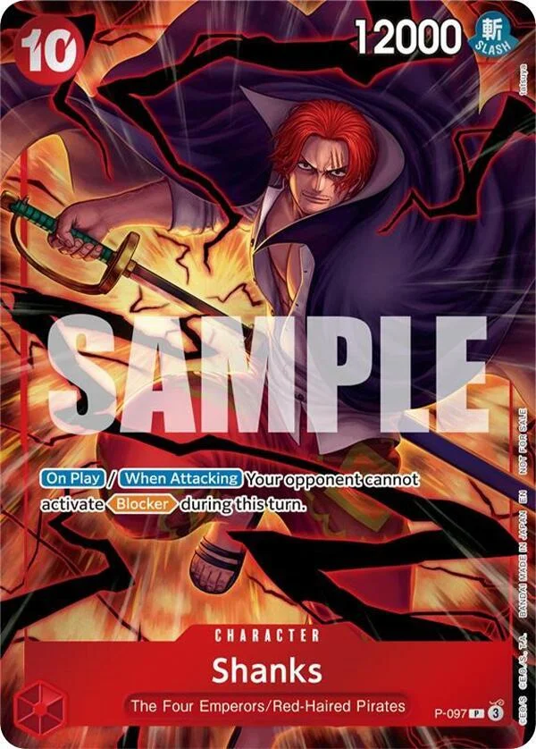 Shanks, One Piece Promotion Cards P-097