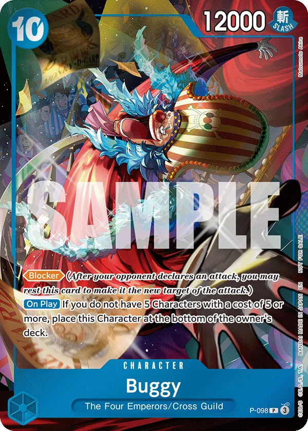 Buggy, One Piece Promotion Cards P-098