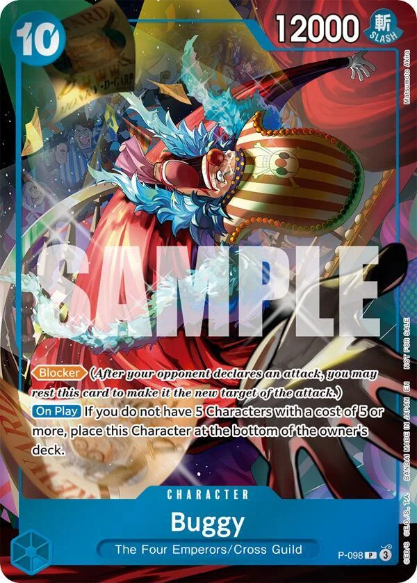 Buggy, One Piece Promotion Cards P-098