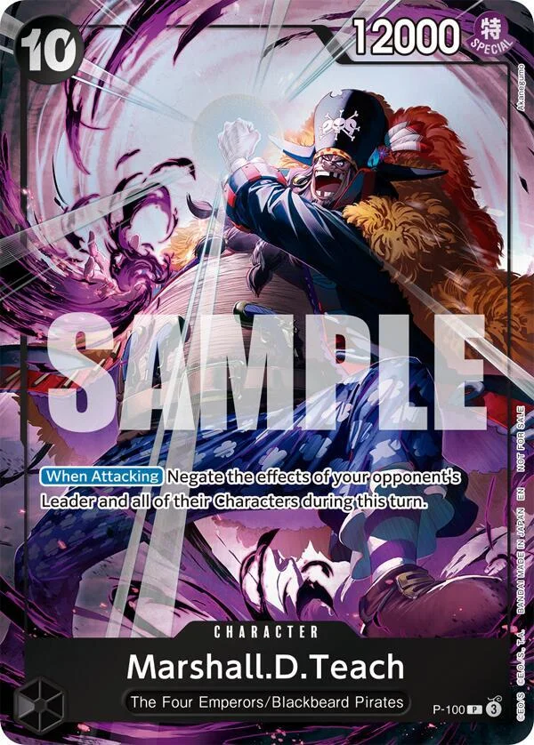 Marshall.D.Teach, One Piece Promotion Cards P-100