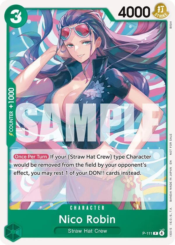 Nico Robin, One Piece Promotion Cards P-111