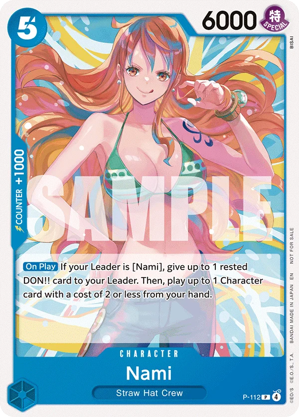 Nami, One Piece Promotion Cards P-112
