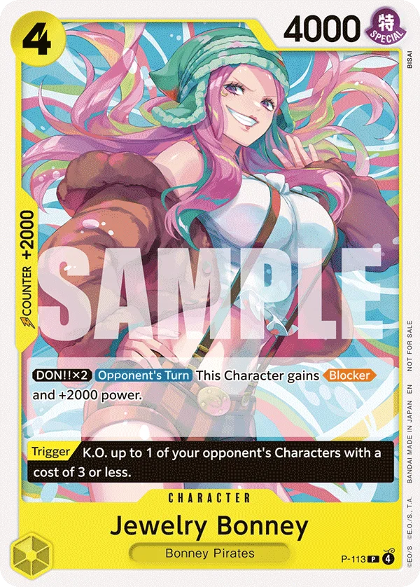 Jewelry Bonney, One Piece Promotion Cards P-113