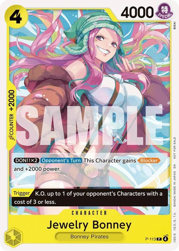 Jewelry Bonney, One Piece Promotion Cards P-113