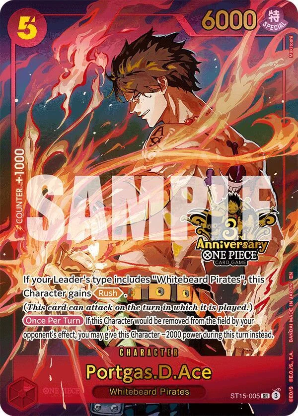 Portgas.D.Ace, One Piece Promotion Cards ST15-005
