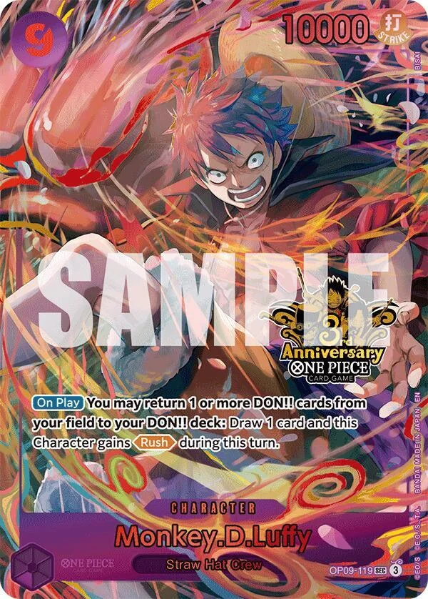 Monkey.D.Luffy, One Piece Promotion Cards OP09-119
