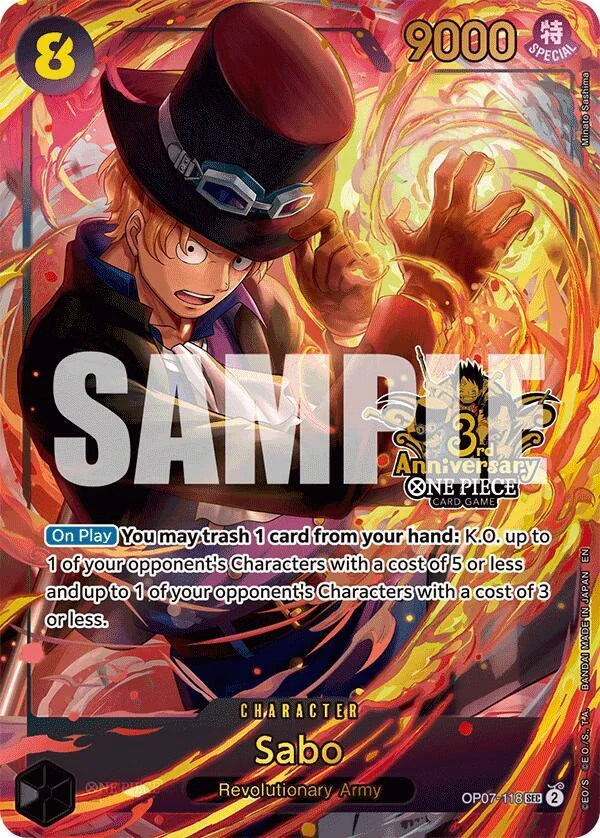 Sabo, One Piece Promotion Cards OP07-118