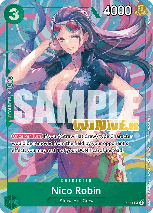 Nico Robin, One Piece Promotion Cards P-111