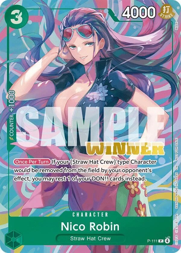 Nico Robin, One Piece Promotion Cards P-111