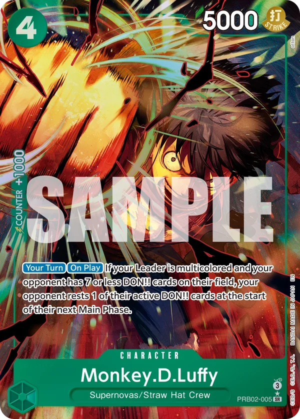 Monkey.D.Luffy, One Piece Promotion Cards PRB02-005