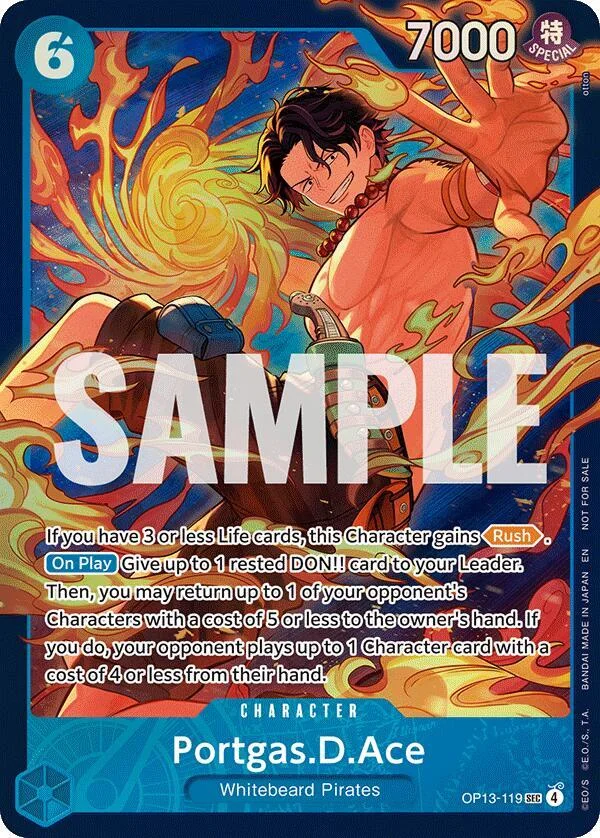 Portgas.D.Ace, One Piece Promotion Cards OP13-119