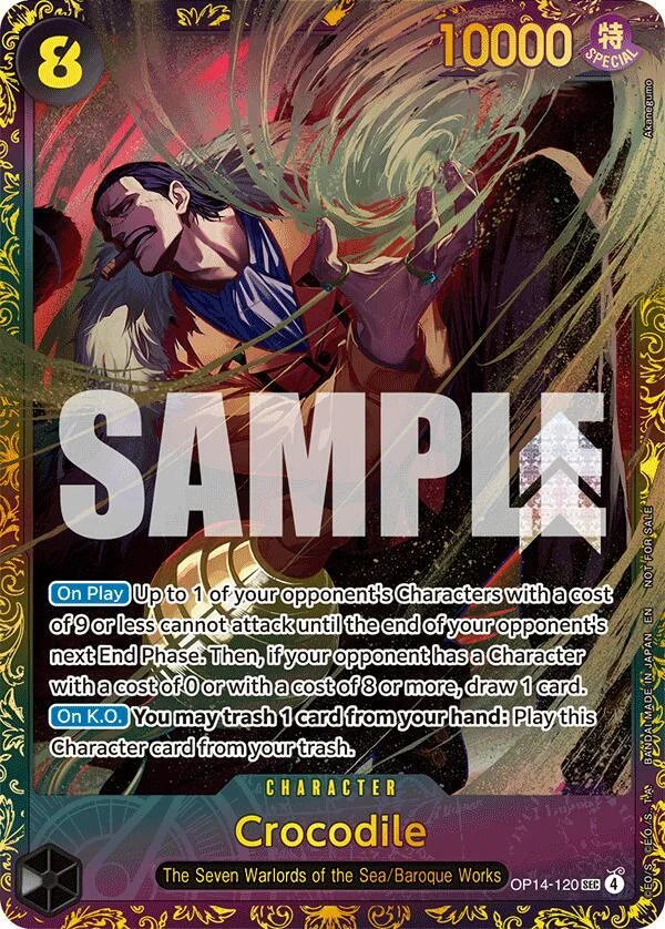 Crocodile, One Piece Promotion Cards OP14-120