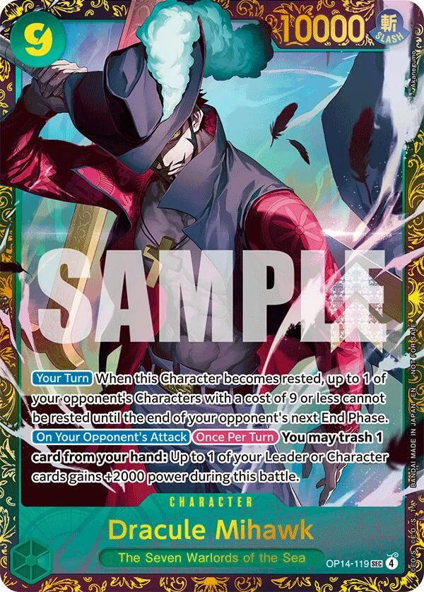 Dracule Mihawk -, One Piece Promotion Cards OP14-119