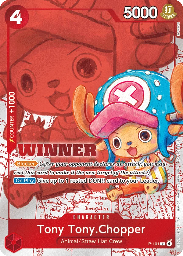 Tony Tony.Chopper, One Piece Promotion Cards P-101
