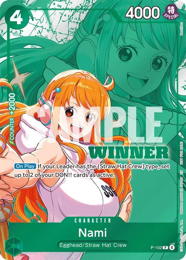 Nami, One Piece Promotion Cards P-102