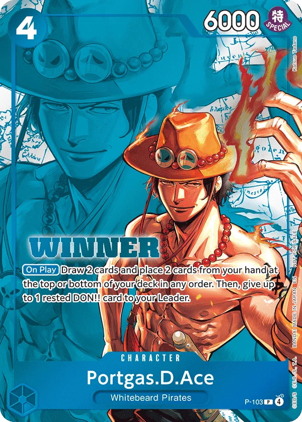 Portgas.D.Ace, One Piece Promotion Cards P-103