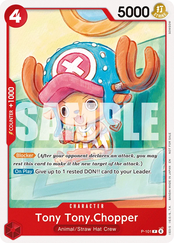 Tony Tony.Chopper, One Piece Promotion Cards P-101