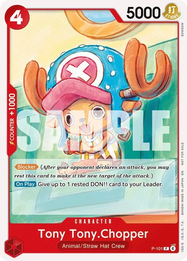 Tony Tony.Chopper, One Piece Promotion Cards P-101